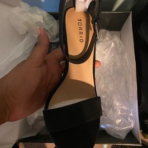 Black Ankle strap heel